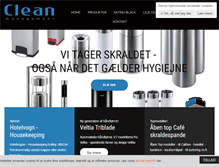 Tablet Screenshot of cleanmanagement.dk